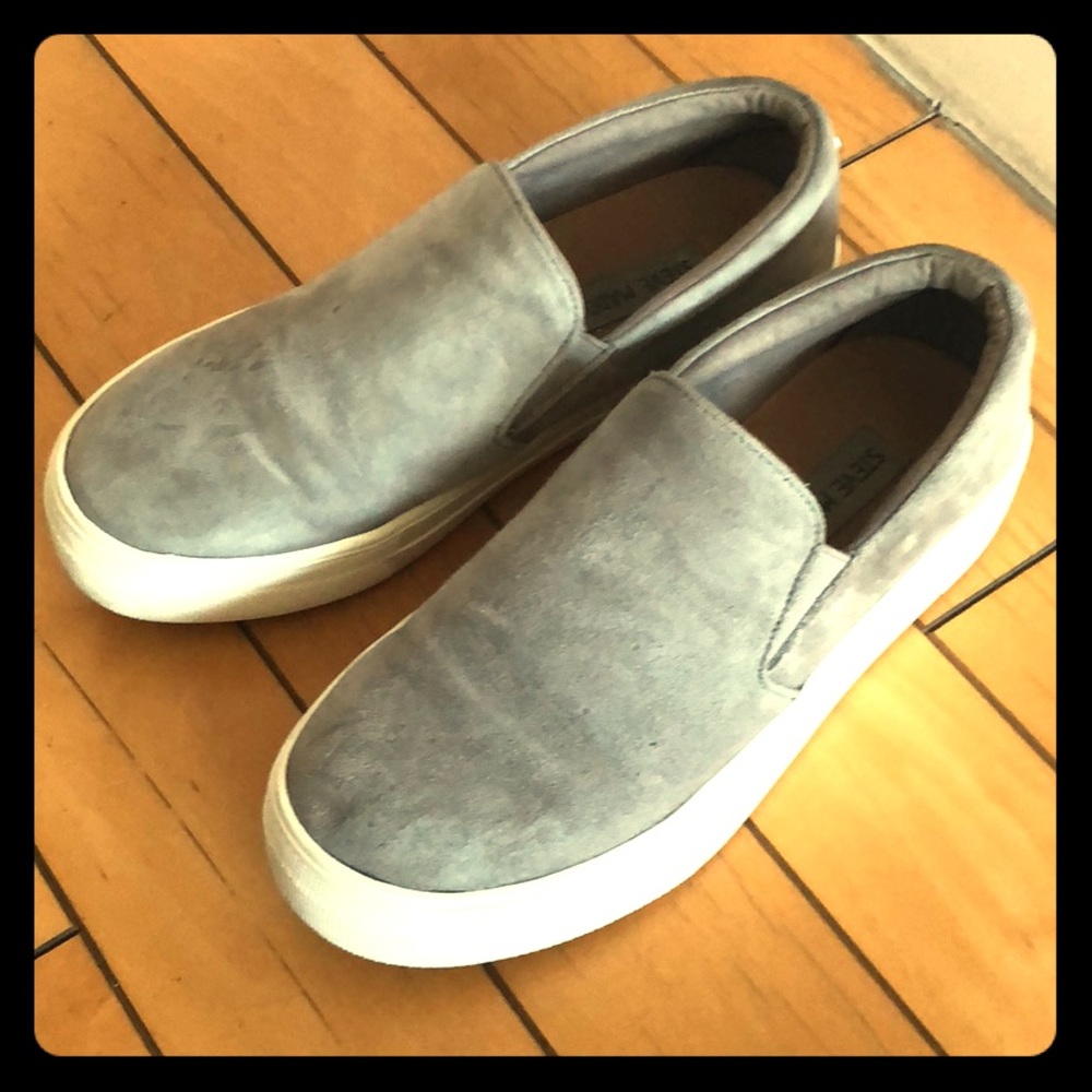 Steve Madden Suede Slip On Platform Sneaker 5.5